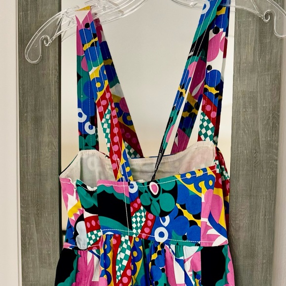 J Crew Ratti Kaleidoscope Floral Tiered Maxi Apron Dress - Picture 9 of 11